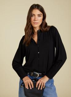 Caroline Button Detail Blouse via Baukjen