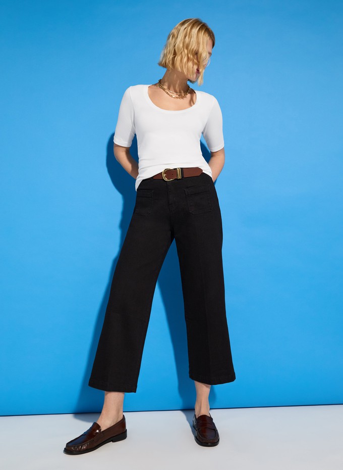 Jena Organic Wide Crop Jeans from Baukjen