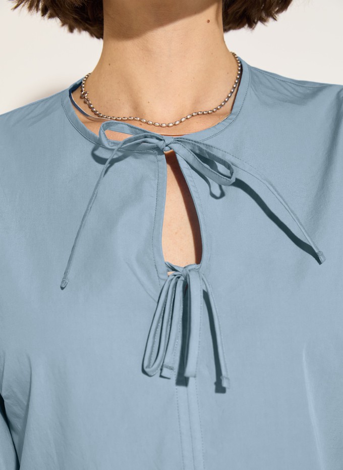 Azura Organic Cotton Tie Detail Blouse from Baukjen