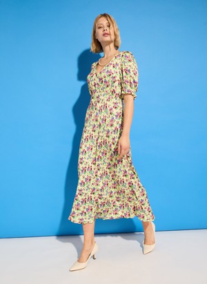 Lottie Satin Midi Tea Dress from Baukjen