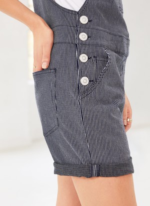 Organic Stretch Dungarees Shorts from Baukjen