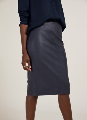 Eilidh Stretch Leather Skirt from Baukjen