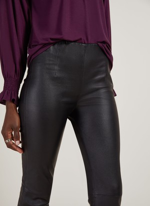 Salma Flare Leather Trousers from Baukjen