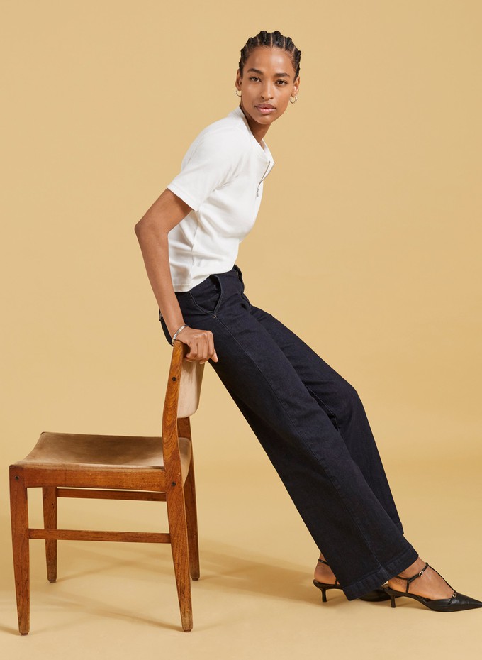 Margot Organic Cotton Stretch Wide Leg Jeans from Baukjen