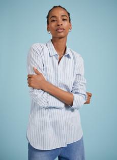 Rishma Organic Cotton Stripe Shirt via Baukjen