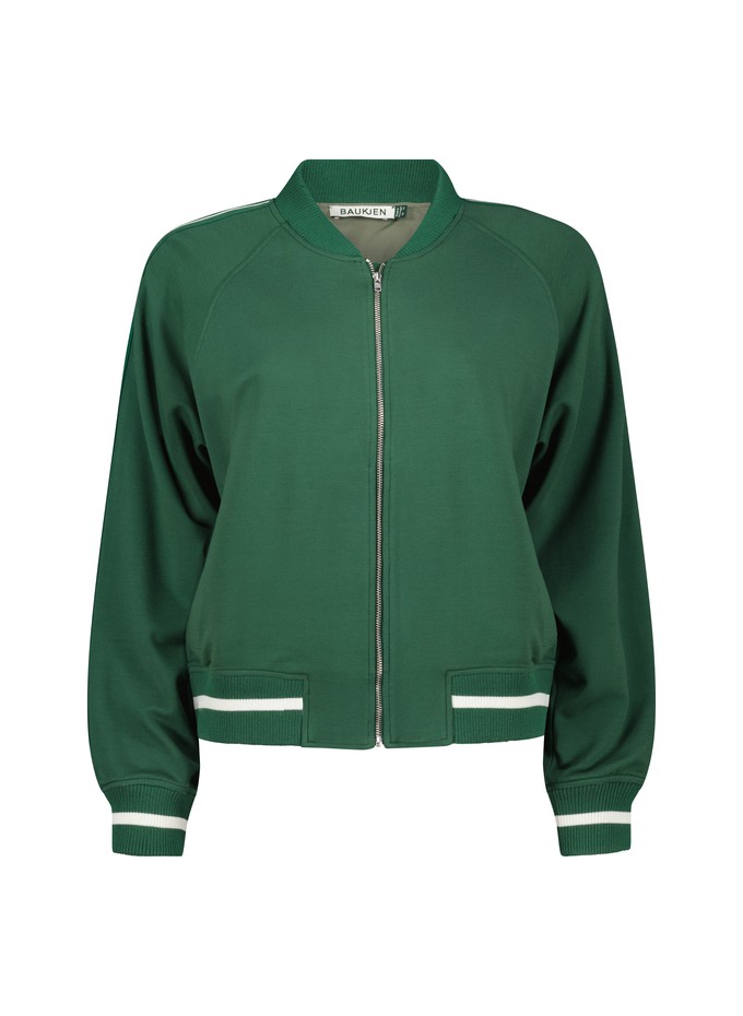 Gretchen Cropped Bomber Jacket from Baukjen