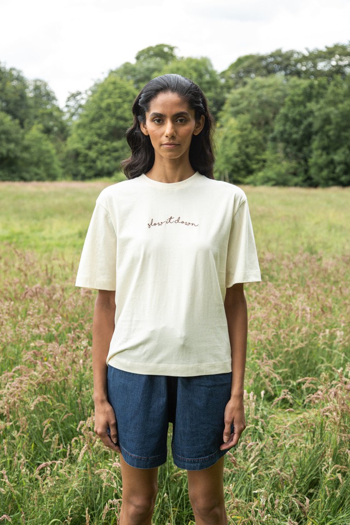 Samira Organic Cotton Top in White from Beaumont Organic