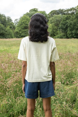 Samira Organic Cotton Top in White from Beaumont Organic