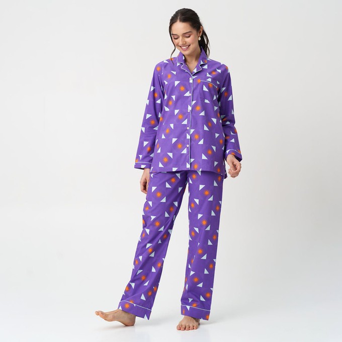 Purple haze pyjama set from Bhoomi