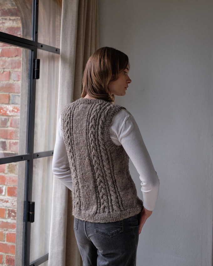 Amita Knitted Wool Vest from BIBICO