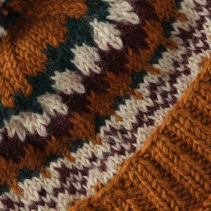 Astrid Fair Isle Wool Bobble Hat from BIBICO