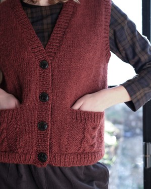 Mira Hand Knitted Waistcoat from BIBICO