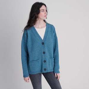 Kora Oversized Wool Cardigan from BIBICO