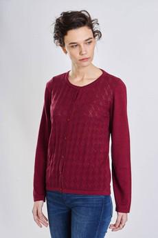 Rosie Classic Pointelle Cardigan via BIBICO