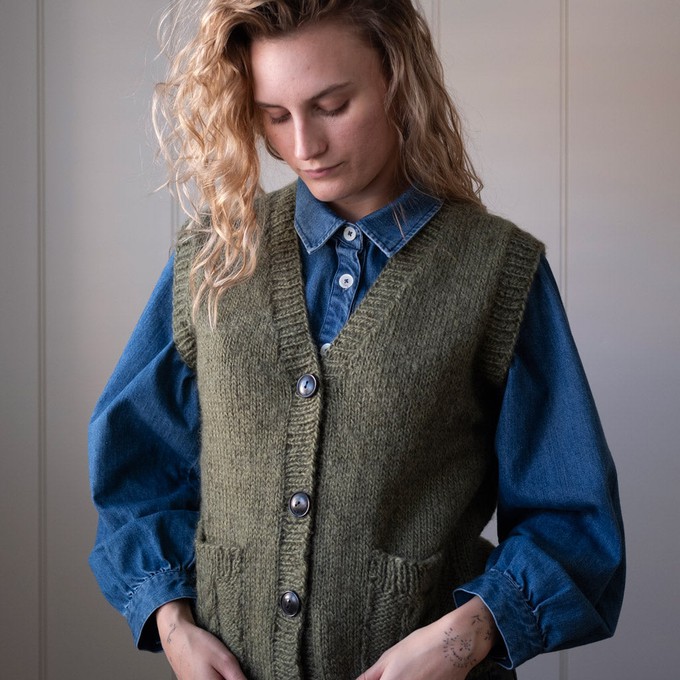 Mira Hand Knitted Waistcoat from BIBICO