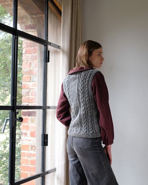 Amita Knitted Wool Vest from BIBICO