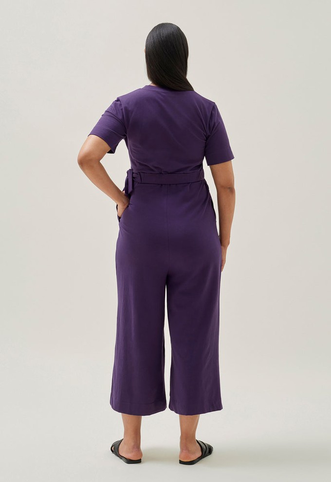 Umstandsjumpsuit mit Stillfunktion - Lila from Boob Design