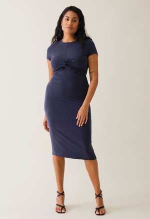 Umstands-Partykleid mit Stillöffnung - Navy from Boob Design