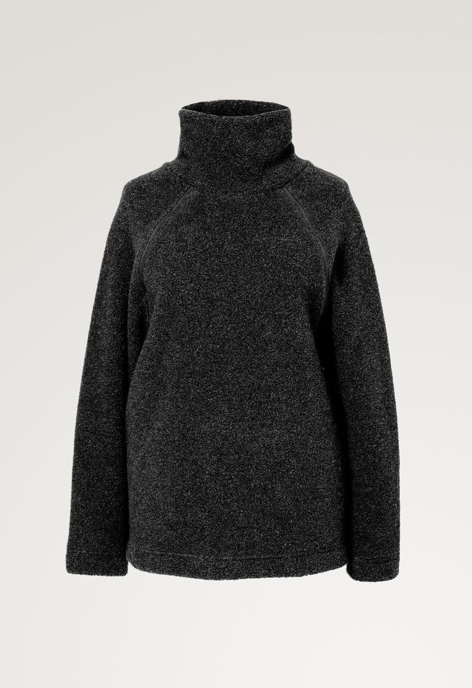 Fleecepullover Wolle - Schwarz from Boob Design