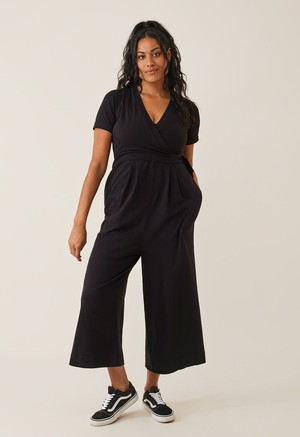 Umstandsjumpsuit mit Stillfunktion - Schwarz from Boob Design