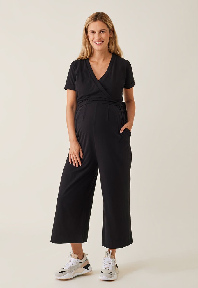 Umstandsjumpsuit mit Stillfunktion - Schwarz from Boob Design