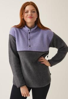 Wollflor-Pullover 90er - Lila via Boob Design