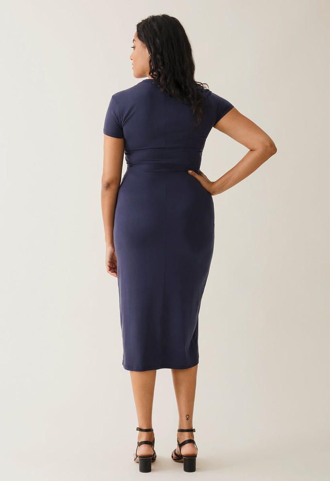 Umstands-Partykleid mit Stillöffnung - Navy from Boob Design