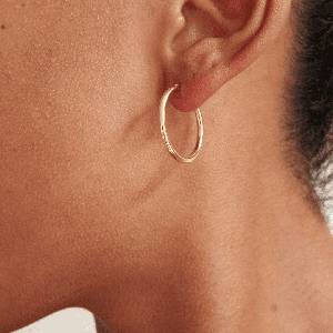 THE BASE HOOP L - 18k gold vermeil from Bound Studios