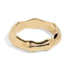 THE BAMBOO RING - 18k gold vermeil via Bound Studios