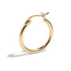 THE BASE HOOP M - 18k gold vermeil via Bound Studios