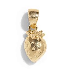 THE STRAWBERRY PENDANT - solid gold via Bound Studios