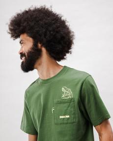 Jurrasic Park Dino Baumwoll-T-Shirt Grün via Brava Fabrics
