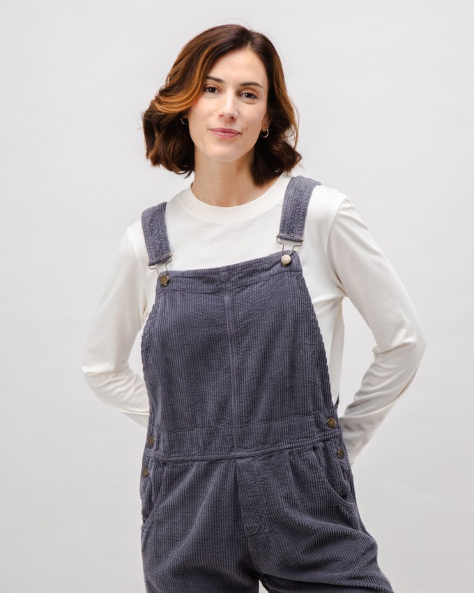 Corduroy Overall Dunkelgrau from Brava Fabrics