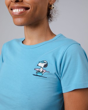 Peanuts Beach Slim Fit T-Shirt Blau from Brava Fabrics