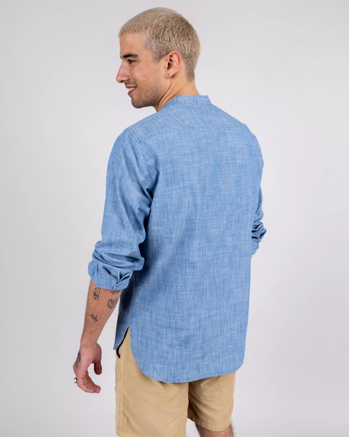 Denim Henley Shirt Indigo from Brava Fabrics