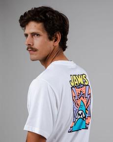 Jaws Unisex T-Shirt Weiß via Brava Fabrics