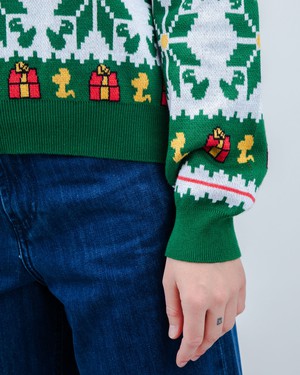 Peanuts Xmas Baumwollpullover Mehrfarbig from Brava Fabrics