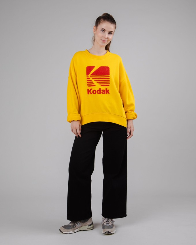 Kodak Logo Rounded Sweatshirt Gelb from Brava Fabrics