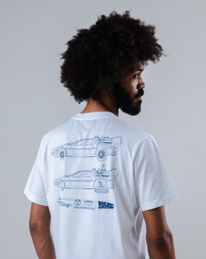 BTTF Blueprint T-Shirt Ecru from Brava Fabrics