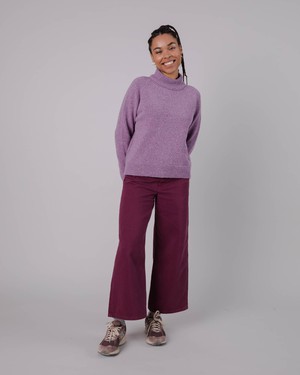 Perkins Pullover aus Wolle Grape from Brava Fabrics