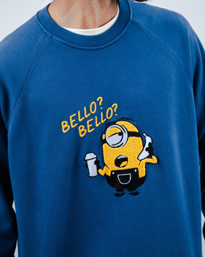 Minions Bello Bello Sweatshirt Blau from Brava Fabrics