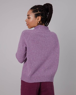 Perkins Pullover aus Wolle Grape from Brava Fabrics