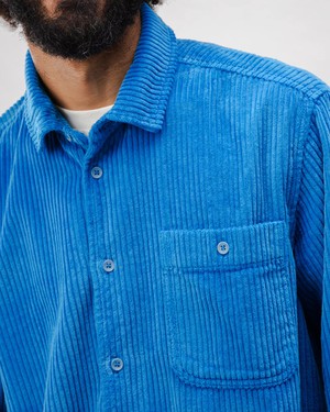 Corduroy Overshirt Blau from Brava Fabrics