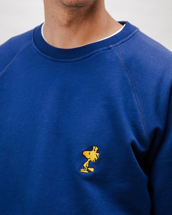 Peanuts Woodstock Baumwoll-Sweatshirt Marine from Brava Fabrics