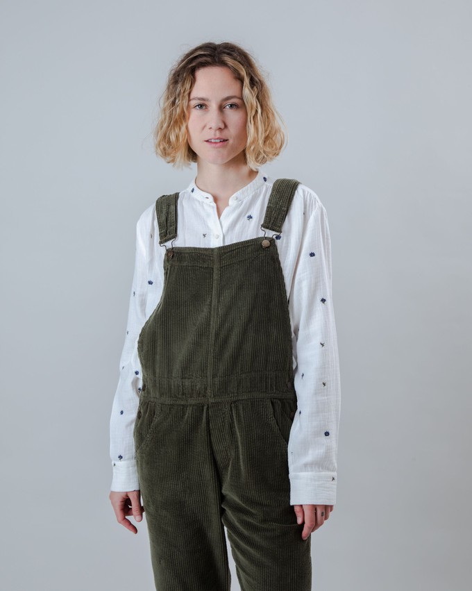 Corduroy Overall Stein Grün from Brava Fabrics