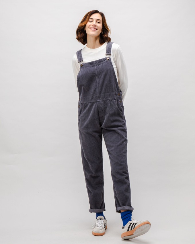 Corduroy Overall Dunkelgrau from Brava Fabrics