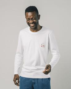 Sleight Langarm-T-Shirt White via Brava Fabrics