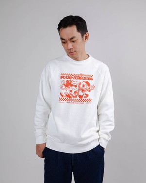 Hoxton Four Corners Unisex Sweatshirt Ecru from Brava Fabrics