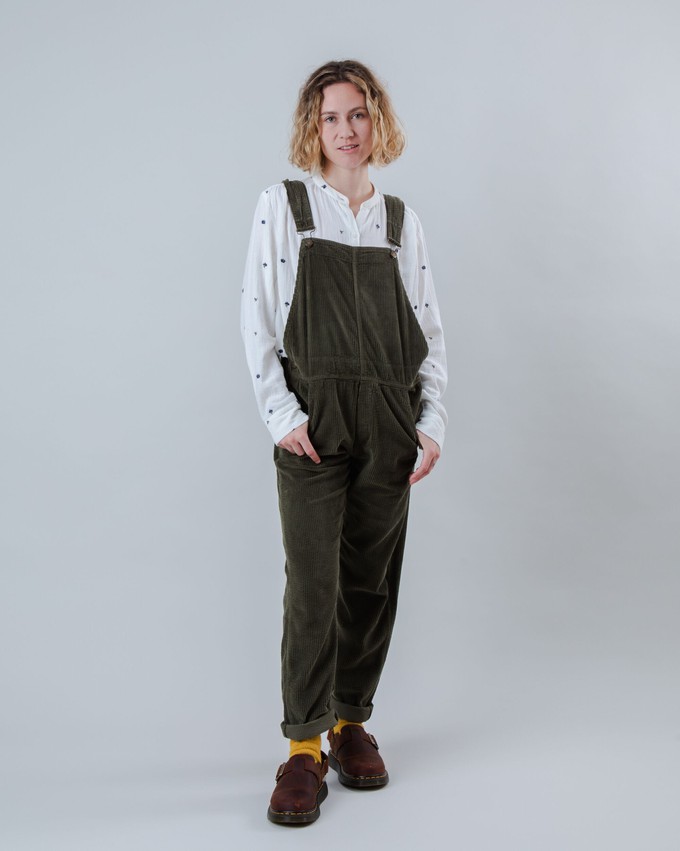 Corduroy Overall Stein Grün from Brava Fabrics