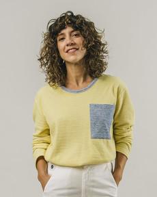 Stripes Langarm Unisex T-Shirt Yellow via Brava Fabrics